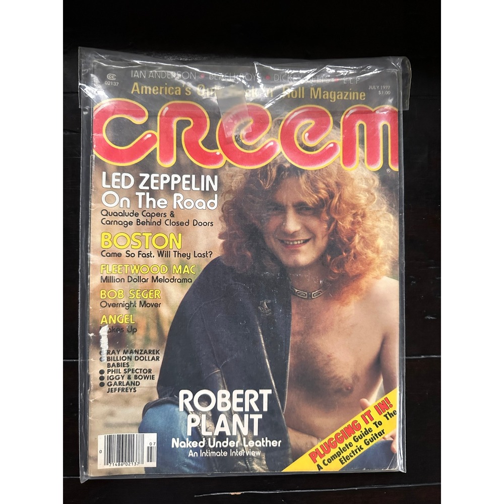 Creem Magazine July 1977 Robert Plant Led Zeppelin KISS Marvel Ad Allman Bros